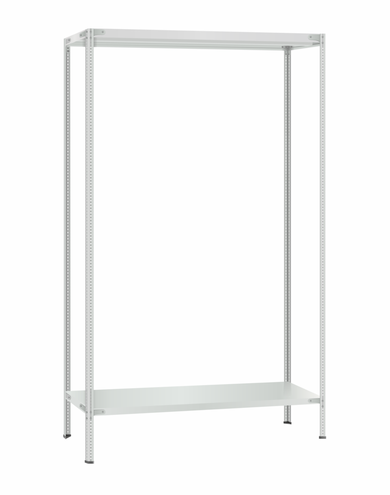 Стеллаж металлический Титан МС-500 2300х1200х300 2 полки Стеллаж металлический Титан МС-500 2300х1200х300 2 полки