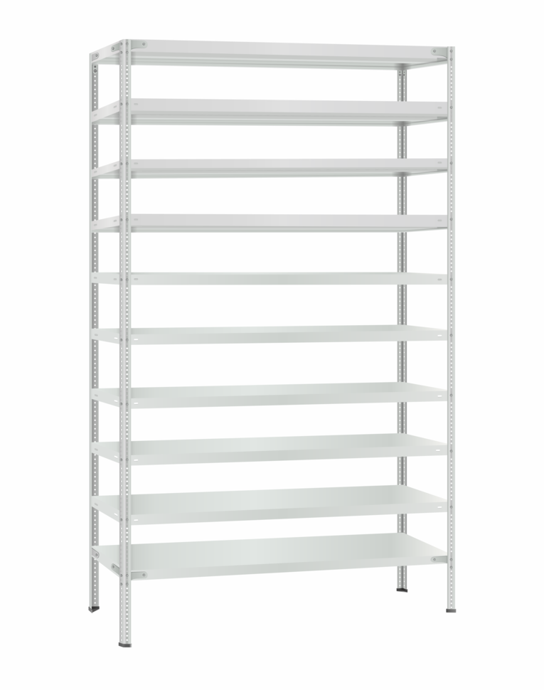 Стеллаж металлический Титан МС-500 2300х1200х400 10 полок