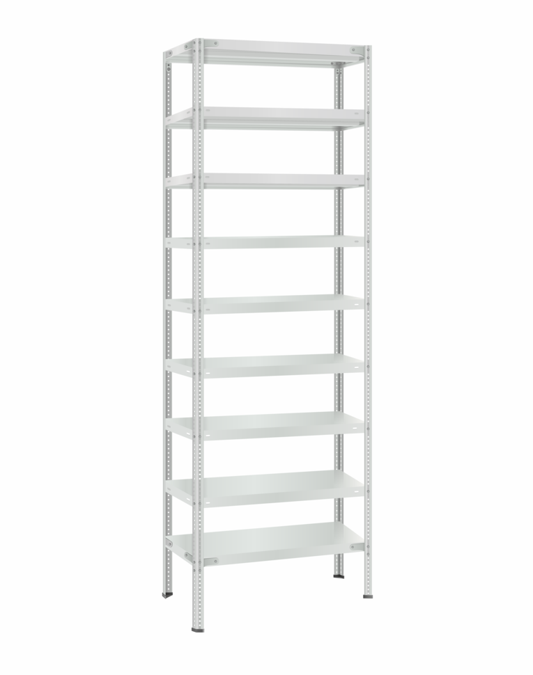 Стеллаж металлический Титан МС-500 3000х700х600 9 полок