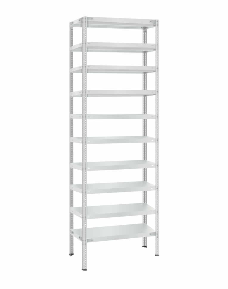 Стеллаж металлический Титан МС-500 3000х700х600 10 полок Стеллаж металлический Титан МС-500 3000х700х600 10 полок
